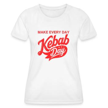 Kebab Day - Women's Functional T-Shirt - white - Front - AI Model Female 172 dark (172cm)