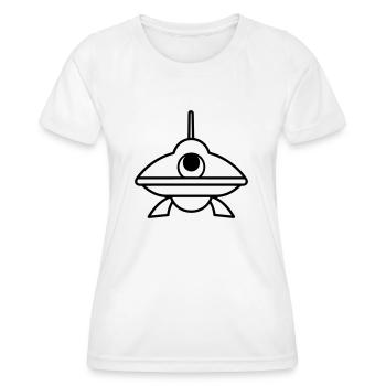 soucoupe volante - T-shirt sport Femme - blanc - Devant - AI Model Female 172 dark (172cm)