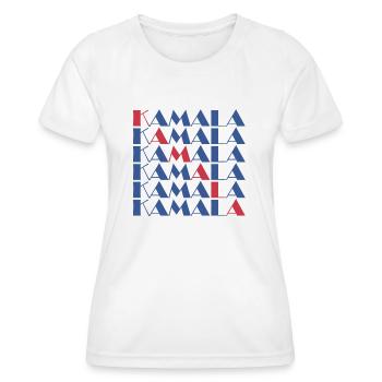 KAMALA - Women's Functional T-Shirt - white - Front - AI Model Female 172 dark (172cm)