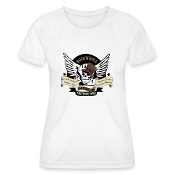 Rnr Show - Frauen Funktions-T-Shirt - Weiß - Vorne - AI Model Female 172 dark (172cm)