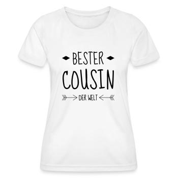 Onkel / Tante / Vetter / Cousin / Kusine - Frauen Funktions-T-Shirt - Weiß - Vorne - AI Model Female 172 dark (172cm)