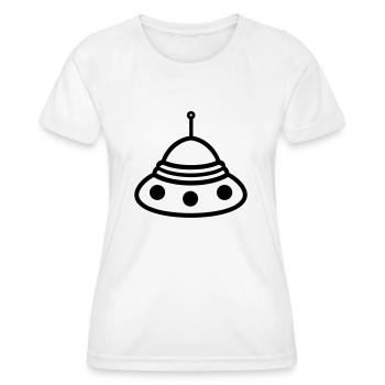 soucoupe volante - T-shirt sport Femme - blanc - Devant - AI Model Female 172 dark (172cm)