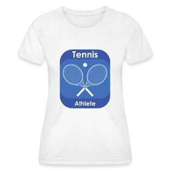 Tennis Athlete - Women's Functional T-Shirt - white - Front - AI Model Female 172 dark (172cm)