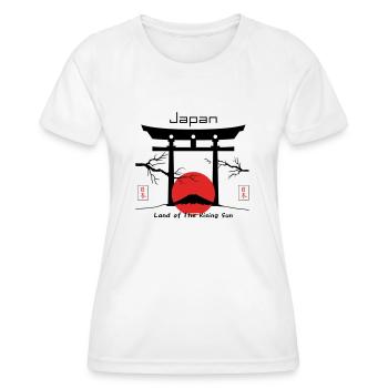 Japon - T-shirt sport Femme - blanc - Devant - AI Model Female 172 dark (172cm)