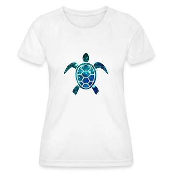Cosmic Turtle - Women's Functional T-Shirt - white - Front - AI Model Female 172 dark (172cm)