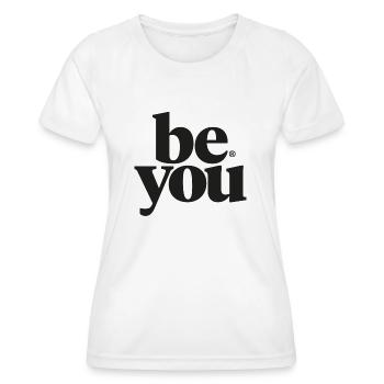 Sei du selbst! - Frauen Funktions-T-Shirt - Weiß - Vorne - AI Model Female 172 dark (172cm)