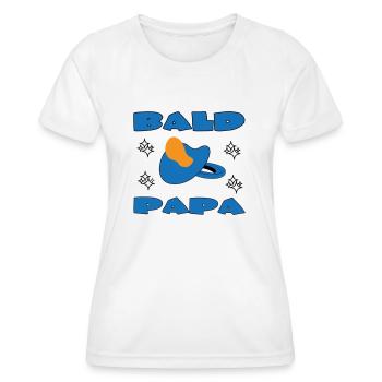 BALD PAPA - Women's Functional T-Shirt - white - Front - AI Model Female 172 dark (172cm)