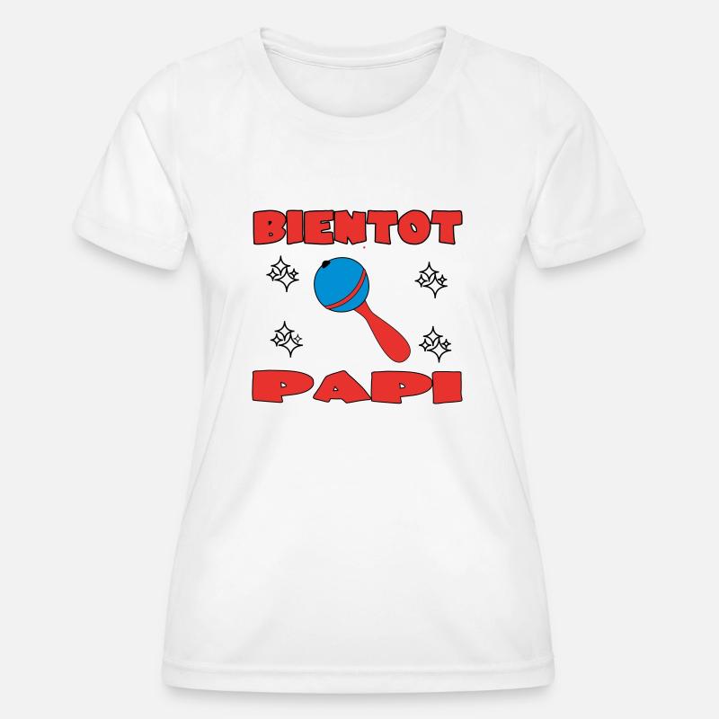 SOON TO BE A GRANDPA - Women's Functional T-Shirt - white