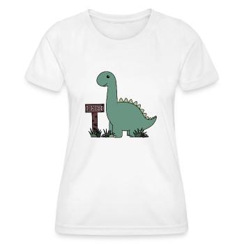 Dino Leon - Frauen Funktions-T-Shirt - Weiß - Vorne - AI Model Female 172 dark (172cm)