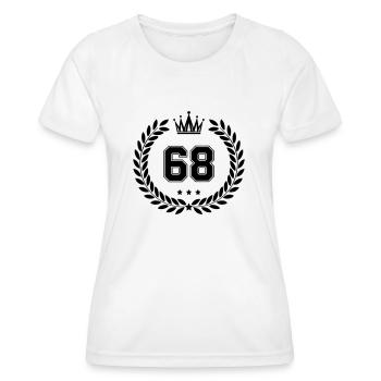 Armoiries 68 - T-shirt sport Femme - blanc - Devant - AI Model Female 172 dark (172cm)