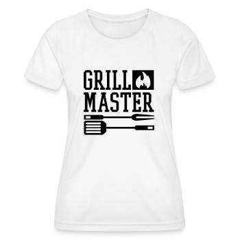 grill_master_1_f1 - T-shirt sport Femme - blanc - Devant - AI Model Female 172 dark (172cm)