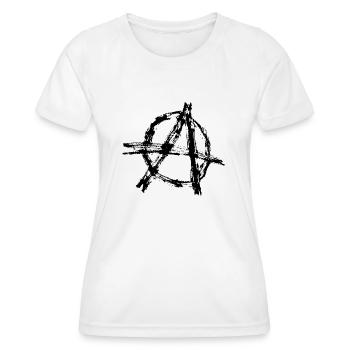 Anarchie - T-shirt sport Femme - blanc - Devant - AI Model Female 172 dark (172cm)