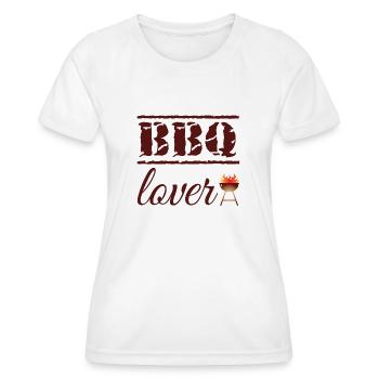 BBQ lover - T-shirt sport Femme - blanc - Devant - AI Model Female 172 dark (172cm)
