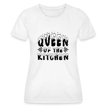Queen Of The Kitchen - Frauen Funktions-T-Shirt - Weiß - Vorne - AI Model Female 172 dark (172cm)