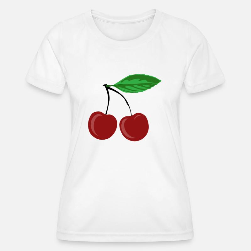 Red cherries - Women's Functional T-Shirt - white