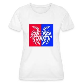 spinne spider - Frauen Funktions-T-Shirt - Weiß - Vorne - AI Model Female 172 dark (172cm)
