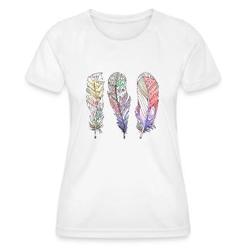 Stylo - T-shirt sport Femme - blanc - Devant - AI Model Female 172 dark (172cm)