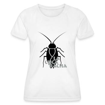 La Cucaracha, die Küchenschabe, spanisch, Español - Frauen Funktions-T-Shirt - Weiß - Vorne - AI Model Female 172 dark (172cm)