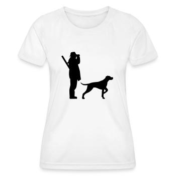 Hunter - Women's Functional T-Shirt - white - Front - AI Model Female 172 dark (172cm)