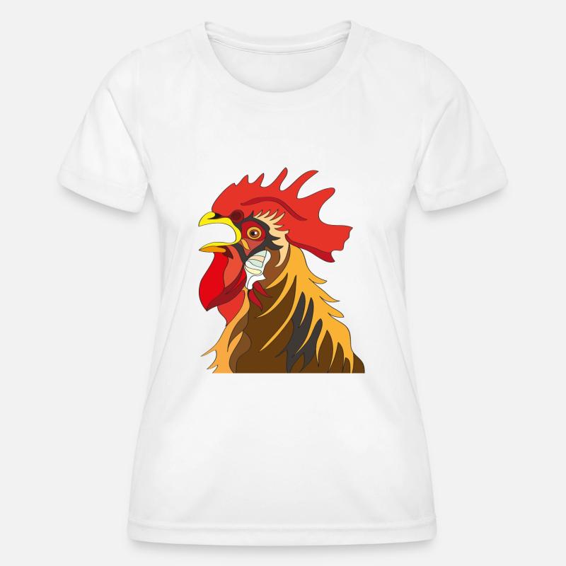 Rooster - Women's Functional T-Shirt - white