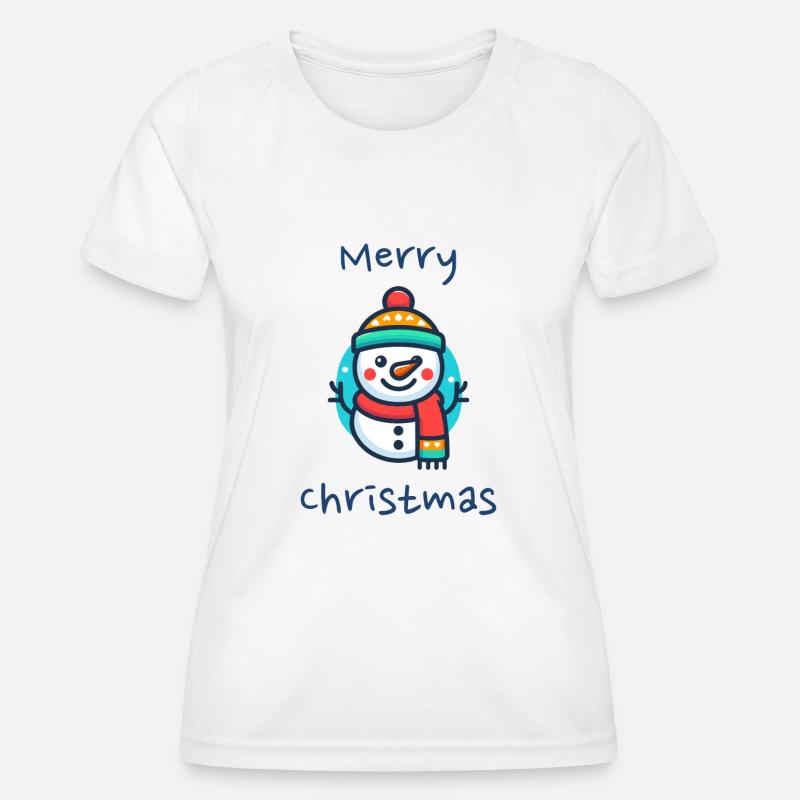 Snowman - Women's Functional T-Shirt - white