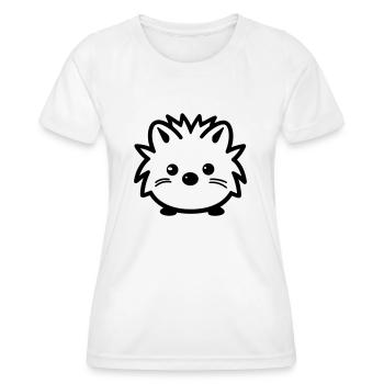 Igel - Frauen Funktions-T-Shirt - Weiß - Vorne - AI Model Female 172 dark (172cm)