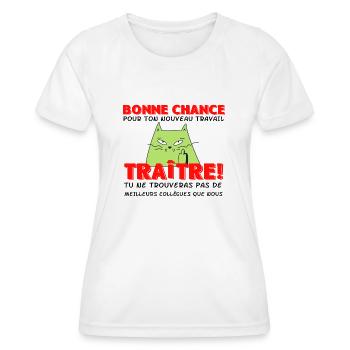 Leaving Colleague Work & New Job, Goodbye - Women's Functional T-Shirt - white - Front - AI Model Female 172 dark (172cm)