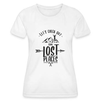 Team Urbex - Frauen Funktions-T-Shirt - Weiß - Vorne - AI Model Female 172 dark (172cm)