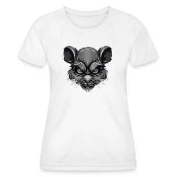 Maus - Frauen Funktions-T-Shirt - Weiß - Vorne - AI Model Female 172 dark (172cm)