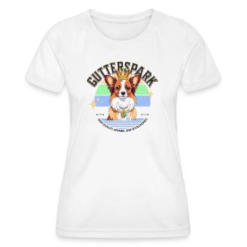 Gouttière Design Papillon - T-shirt sport Femme - blanc - Devant - AI Model Female 172 dark (172cm)