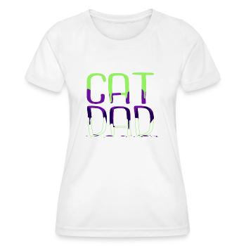 mammal persian gift birthday cat face tshirts - Frauen Funktions-T-Shirt - Weiß - Vorne - AI Model Female 172 dark (172cm)