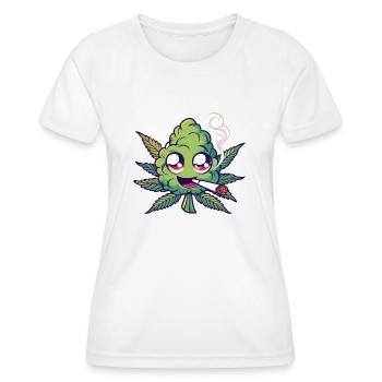 Smoking Bud - Women's Functional T-Shirt - white - Front - AI Model Female 172 dark (172cm)