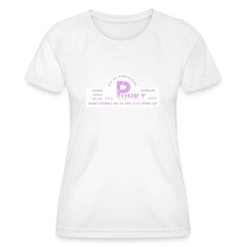 auf den Punkt kommen - Frauen Funktions-T-Shirt - Weiß - Vorne - AI Model Female 172 dark (172cm)