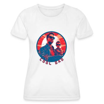 Papa cool - T-shirt sport Femme - blanc - Devant - AI Model Female 172 dark (172cm)