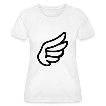 Angel Wings - Women's Functional T-Shirt - white - Front - AI Model Female 172 dark (172cm)