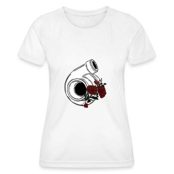 Auto Turbo - Women's Functional T-Shirt - white - Front - AI Model Female 172 dark (172cm)