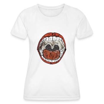 Der Schrei - Frauen Funktions-T-Shirt - Weiß - Vorne - AI Model Female 172 dark (172cm)