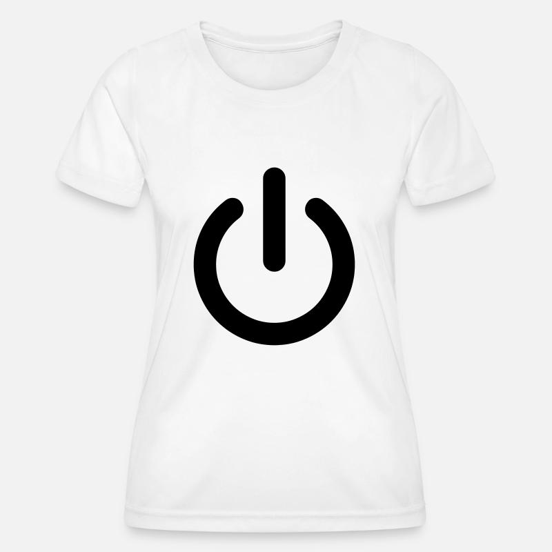 On / Off - Women's Functional T-Shirt - white