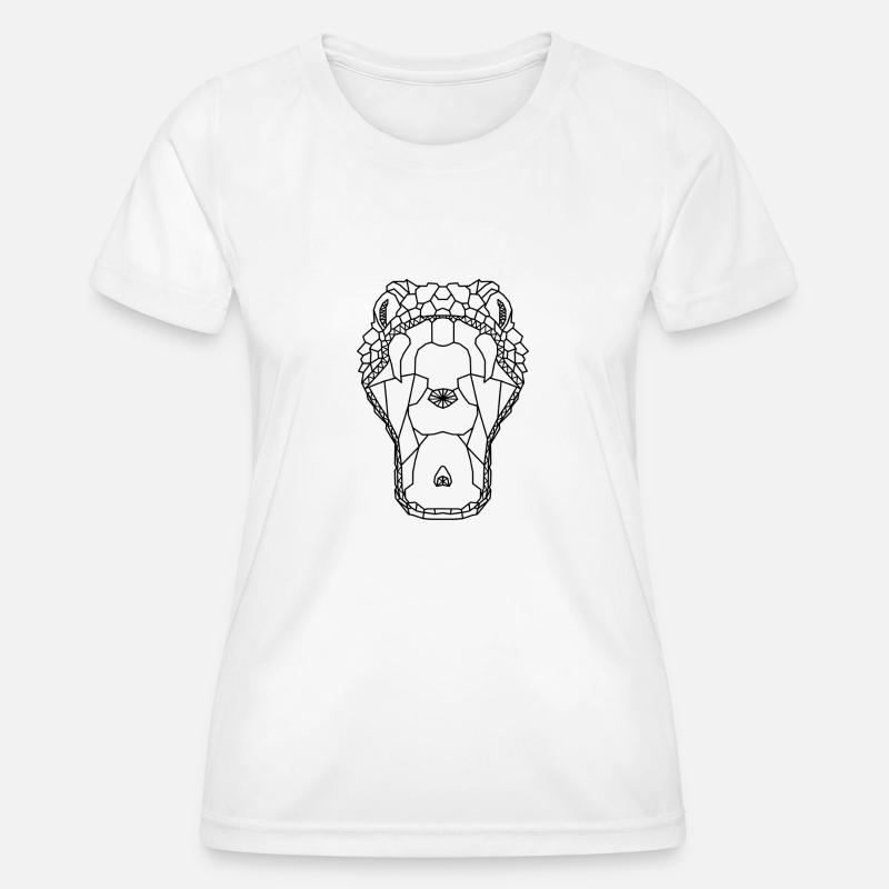 Viper snake Geometric - Women's Functional T-Shirt - white