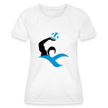 water-polo - T-shirt sport Femme - blanc - Devant - AI Model Female 172 dark (172cm)