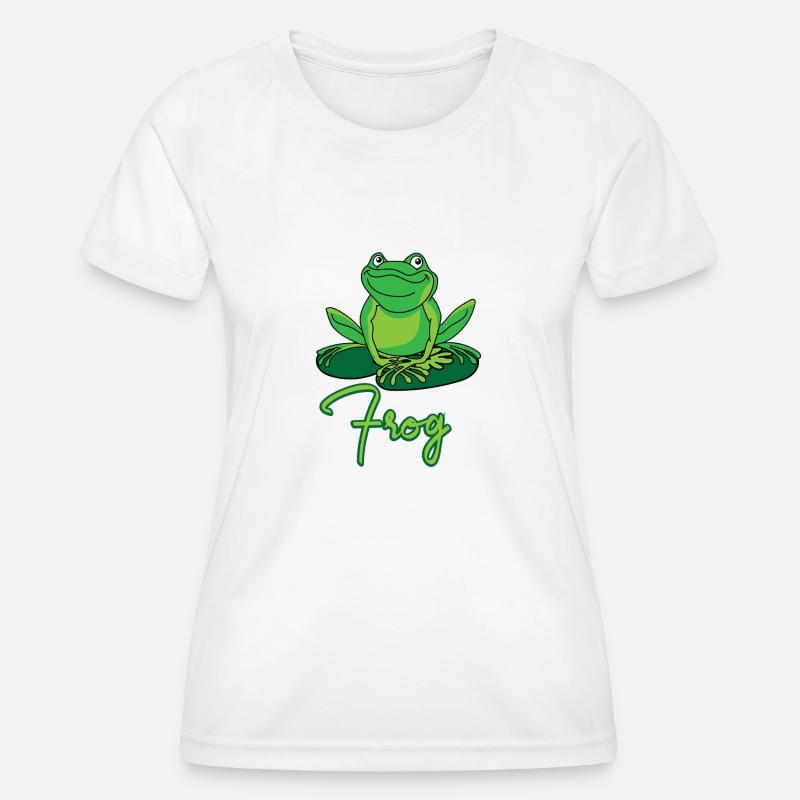 tree frog - Women's Functional T-Shirt - white