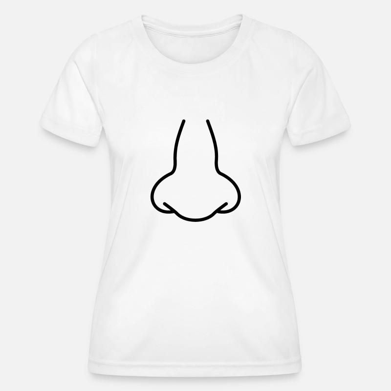 nose - Women's Functional T-Shirt - white