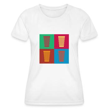 Hesse Hesse cadeau Babbel Cidre Appelwoi - T-shirt sport Femme - blanc - Devant - AI Model Female 172 dark (172cm)
