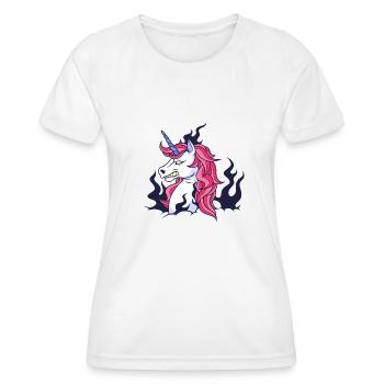 Unicorn - Women's Functional T-Shirt - white - Front - AI Model Female 172 dark (172cm)