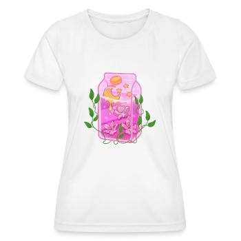 Cerisiers - T-shirt sport Femme - blanc - Devant - AI Model Female 172 dark (172cm)