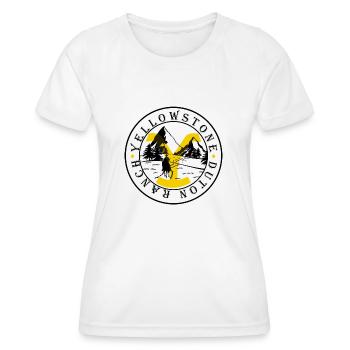 Yellowstone Dutton Ranch - Women's Functional T-Shirt - white - Front - AI Model Female 172 dark (172cm)
