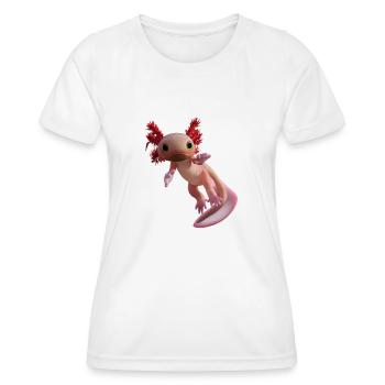 Axolotl - Frauen Funktions-T-Shirt - Weiß - Vorne - AI Model Female 172 dark (172cm)