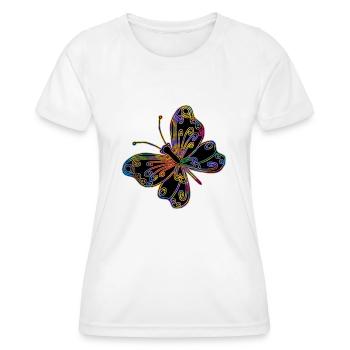 Butterfly - Women's Functional T-Shirt - white - Front - AI Model Female 172 dark (172cm)