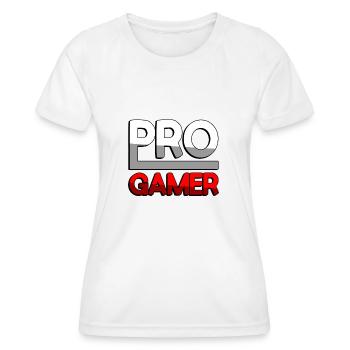 PRO GAMER (Red) - Gaming - Women's Functional T-Shirt - white - Front - AI Model Female 172 dark (172cm)