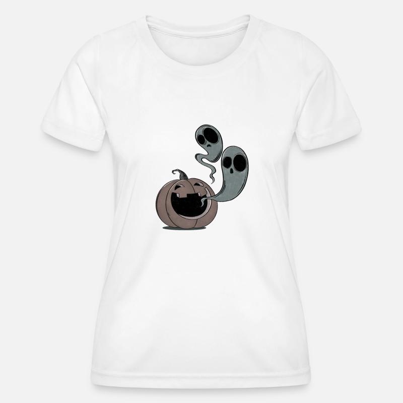 Cursed pumpkin - Women's Functional T-Shirt - white